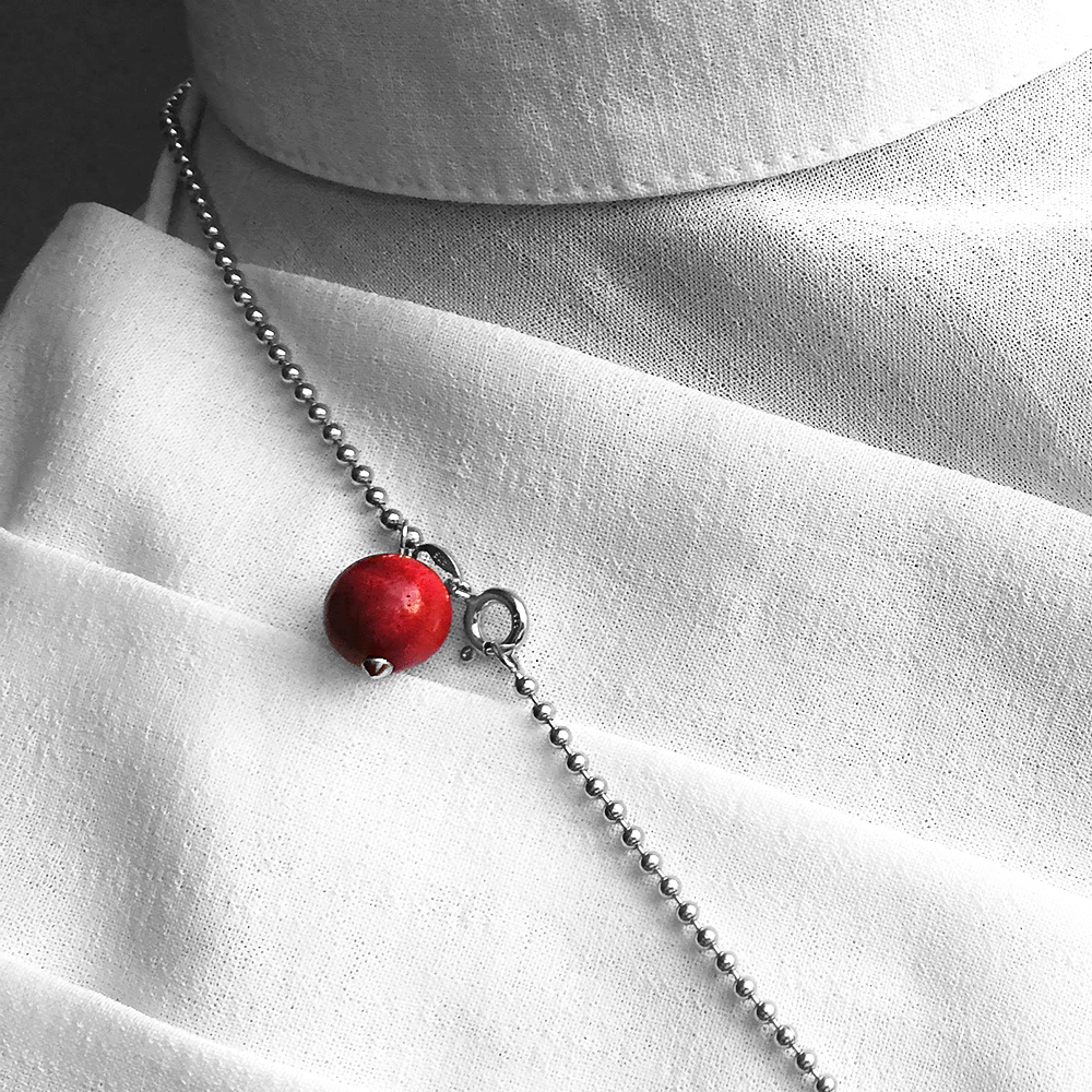 COR neckclace SILVER - Imagen 3