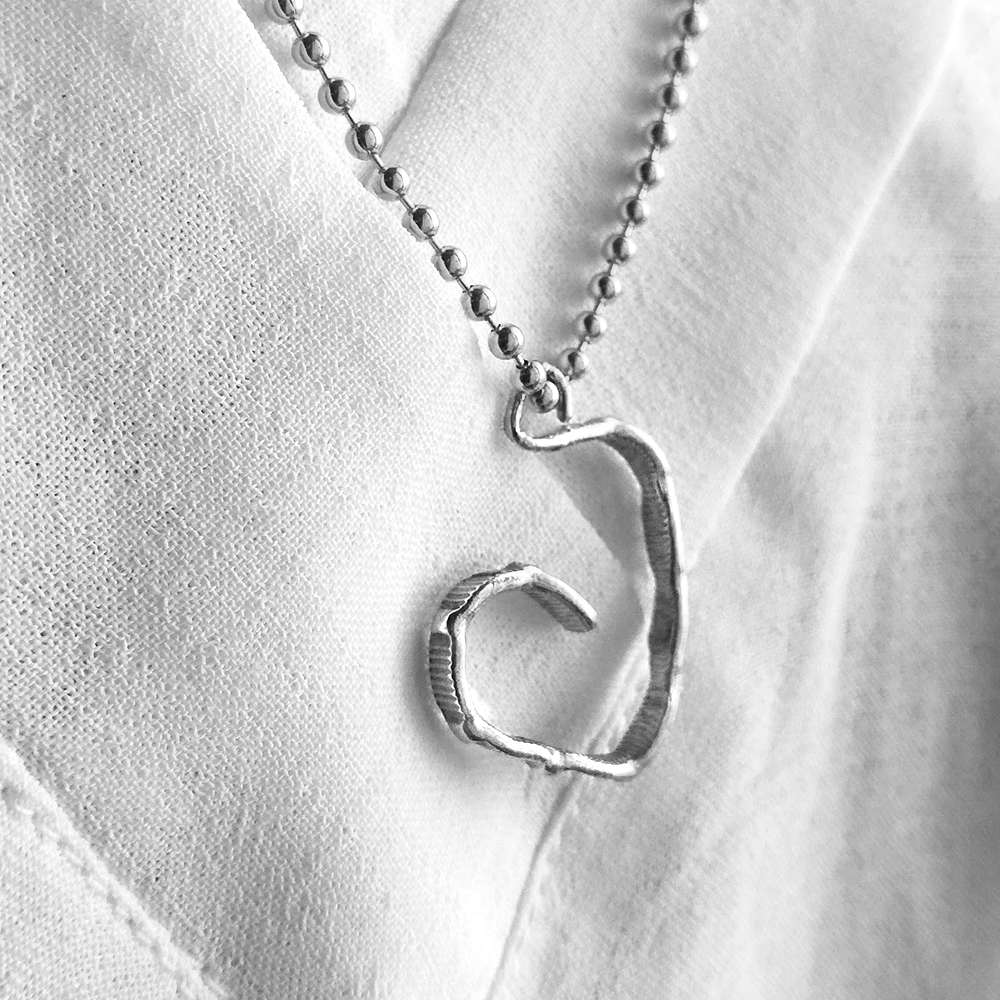 COR neckclace SILVER - Imagen 2