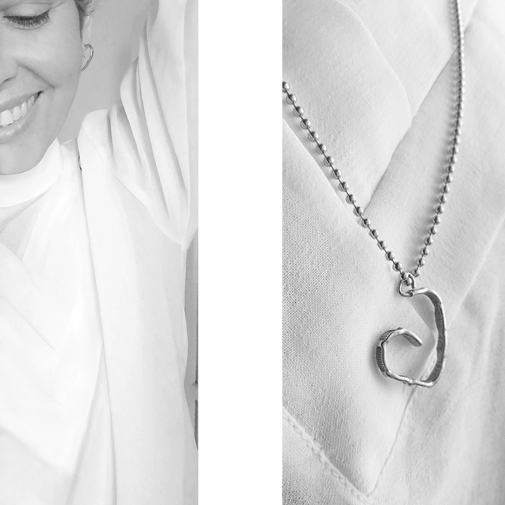 COR neckclace SILVER - Imagen 4